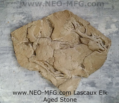 Elk Deer of Lascaux Cave Carving Sculpture Wall Frieze LARGE 28