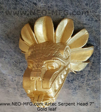 Load image into Gallery viewer, History Feathered Serpent Head of Quetzalcoaltl Aztec Maya Artifact Carved Sculpture Statue 7" www.Neo-Mfg.com