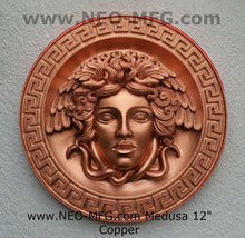 Load image into Gallery viewer, History Medusa Artifact Carved wall plaque Sculpture Statue 12" www.Neo-Mfg.com high relief c6