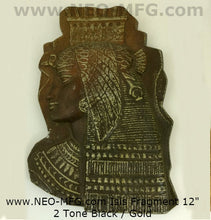 Load image into Gallery viewer, History Egyptian Isis Nekhbet Stela Fragment Sculptural wall relief plaque www.Neo-Mfg.com 12"