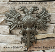 Load image into Gallery viewer, Phoenix double headed Eagle Coat of Arms sculpture wall frieze 12&quot; www.Neo-Mfg.com
