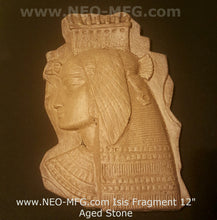 Load image into Gallery viewer, History Egyptian Isis Nekhbet Stela Fragment Sculptural wall relief plaque www.Neo-Mfg.com 12"