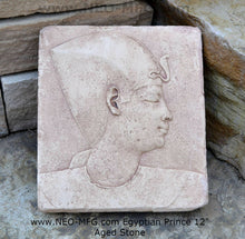 Load image into Gallery viewer, History Egyptian King Prince head Stela Fragment Sculptural wall relief plaque www.Neo-Mfg.com 12" h17