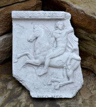 Load image into Gallery viewer, Roman Greek Parthenon Horseman rider Artifact Carved Sculpture Statue www.Neo-Mfg.com 10" m19