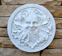 Load image into Gallery viewer, Nature Seasons Greenman sculpture wall plaque 12" www.Neo-Mfg.com PAIR