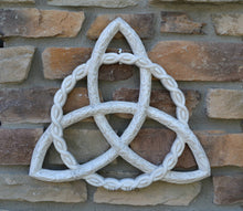 Load image into Gallery viewer, Celtic decor Trinity Knot triquetra Wall Plaque sculpture Irish www.Neo-Mfg.com 16"