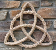 Load image into Gallery viewer, Celtic decor Trinity Knot triquetra Wall Plaque sculpture Irish www.Neo-Mfg.com 16"