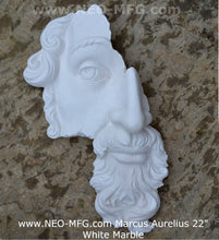Load image into Gallery viewer, Marcus Aurelius Antoninus Augustus 3D Portrait Face Wall Plaque Sculpture Fragment 22" Museum Quality www.Neo-Mfg.com