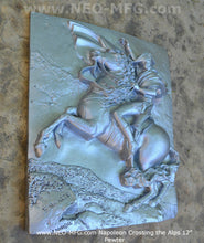 Load image into Gallery viewer, History Napoleon Crossing the Alps Artifact Carved Sculpture Statue wall high relief plaque www.Neo-Mfg.com 12"
