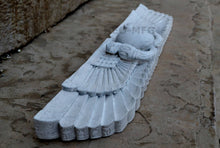 Load image into Gallery viewer, History Egyptian Ur Uatchti Winged Sun Disk Pediment hieroglyph Sculptural wall art relief www.Neo-Mfg.com 20"