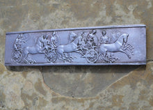 Load image into Gallery viewer, History Roman 3 Chariots Stela Fragment Sculptural wall relief plaque www.Neo-Mfg.com 9"