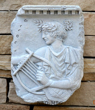 Load image into Gallery viewer, Roman Greek Parthenon harp lyrer music Artifact Carved Sculpture Statue www.Neo-Mfg.com e11