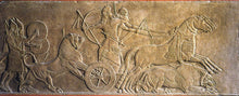 Load image into Gallery viewer, Assyrian Ashurnasirpal II hunting lions Carving sculpture wall plaque 22.75" www.Neo-Mfg.com