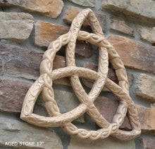 Load image into Gallery viewer, Celtic decor Trinity Knot triquetra Wall Plaque sculpture Irish www.Neo-Mfg.com 16"