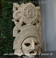 Load image into Gallery viewer, History Aztec Maya Artifact mask Sun Stone & Serpents Sculpture Statue 10" Tall www.Neo-Mfg.com