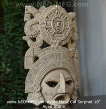 Load image into Gallery viewer, History Aztec Maya Artifact mask Sun Stone & Serpents Sculpture Statue 10" Tall www.Neo-Mfg.com