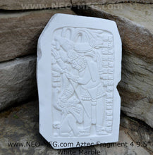 Load image into Gallery viewer, History Aztec Maya Mesoamerica lintel 46 plaque wall Sculpture Statue www.Neo-Mfg.com 9.5" d14