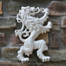Load image into Gallery viewer, Animal LION Rampant Lowenbrau sculpture wall art frieze www.Neo-Mfg.com 12" medieval a9