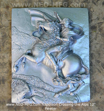 Load image into Gallery viewer, History Napoleon Crossing the Alps Artifact Carved Sculpture Statue wall high relief plaque www.Neo-Mfg.com 12"