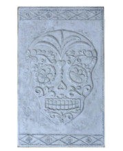 Load image into Gallery viewer, Aztec Mexican Day of the Dead Sugar skull Dia de los Muertos Sculptural wall relief plaque www.Neo-Mfg.com 6" k29