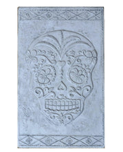 Load image into Gallery viewer, Aztec Mexican Day of the Dead Sugar skull Dia de los Muertos Sculptural wall relief plaque www.Neo-Mfg.com 6" k29