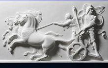 Load image into Gallery viewer, Roman Greek Chariot Alexander Great & Nike Artifact Carved Sculpture Statue www.Neo-Mfg.com 12" L11