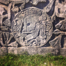 Load image into Gallery viewer, History Aztec Maya Mesoamerica Chichen Itza Ball court Skull plaque wall Sculpture Statue www.Neo-Mfg.com 10&quot; n5
