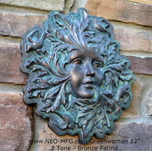 Load image into Gallery viewer, Nature Garden Greenwoman Sculpture Plaque 12" Neo-Mfg