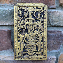 Load image into Gallery viewer, History Aztec Mayan sarcophagus of king K’inich Janaab’ Pakal wall plaque art 8.5" www.Neo-Mfg.com g6