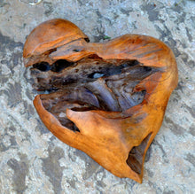 Load image into Gallery viewer, Solid Aged wood Heart wall home decor sculpture 14" x 12" www.NEO-MFG.com - 1 of a kind - Love