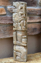Load image into Gallery viewer, History Aztec Maya Mesoamerica Totem Medicine Man Artifact Stelae Sculpture Statue Neo-Mfg 17" home decor