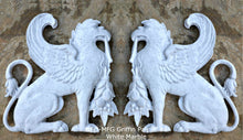 Load image into Gallery viewer, Griffin gryphons Winged lion wall Sculpture plaque set pair 9.5" ea www.Neo-Mfg.com Home decor mystical