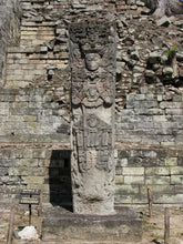 Load image into Gallery viewer, History Aztec Maya Stela P of Copan Artifact Carved Sun Stone Sculpture Statue 10" Tall www.Neo-Mfg.com