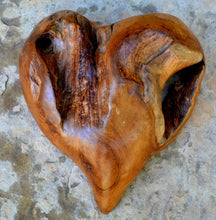 Load image into Gallery viewer, Solid Aged wood Heart wall home decor sculpture 10" www.NEO-MFG.com - 1 of a kind - Love