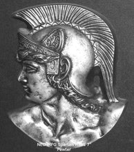 Load image into Gallery viewer, Roman Greek Spartan Bust Sculptural wall relief plaque home decor 7" www.Neo-Mfg.com k37