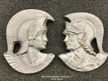 Load image into Gallery viewer, Roman Greek Spartan Bust Sculptural wall relief plaque home decor 7" www.Neo-Mfg.com k37
