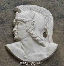 Load image into Gallery viewer, Roman Greek Spartan Bust Sculptural wall relief plaque home decor 7" www.Neo-Mfg.com k37