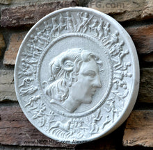 Load image into Gallery viewer, Roman Greek Alexander the Great Lysimachos Sculptural Wall relief plaque www.Neo-Mfg.com 12&quot; c12
