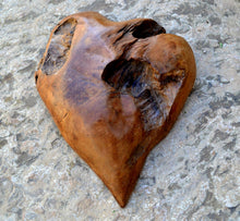 Load image into Gallery viewer, Solid Aged wood Heart wall home decor sculpture 17" x 14" www.NEO-MFG.com - 1 of a kind - Love