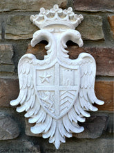 Load image into Gallery viewer, Decor Coat of Arms 2 Eagle wall plaque sign 14" www.Neo-Mfg.com home garden decor art medieval