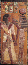 Load image into Gallery viewer, Egyptian Hathor welcomes Sethos I Sculpture museum reproduction art 10" www.Neo-Mfg.com home decor Isis e19