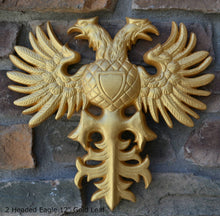 Load image into Gallery viewer, Phoenix double headed Eagle Coat of Arms sculpture wall frieze 12&quot; www.Neo-Mfg.com

