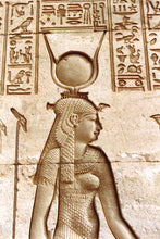 Load image into Gallery viewer, History Egyptian Goddess Hathor Dendera Sculptural wall relief www.Neo-Mfg.com 11" Cow home decor art e9