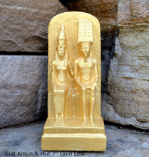 Load image into Gallery viewer, Egyptian God Amun & Mut Sculpture museum reproduction art 7" www.Neo-Mfg.com home decor