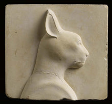 Load image into Gallery viewer, History Egyptian Bastat Cat Votive Sculptural wall relief bust Neo-Mfg 5.5" home decor k23