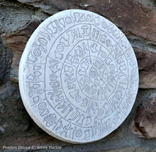 Load image into Gallery viewer, Greek Crete Phaistos Phaestos Discus Plaque Hieroglyphics wall plaque art 6" www.Neo-Mfg.com