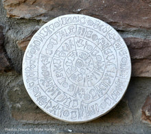 Load image into Gallery viewer, Greek Crete Phaistos Phaestos Discus Plaque Hieroglyphics wall plaque art 6" www.Neo-Mfg.com