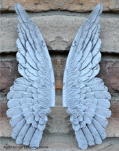 Load image into Gallery viewer, Angel Wings Aged wall sculpture statue plaque www.Neo-Mfg.com 11&quot; p6
