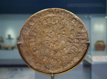 Load image into Gallery viewer, Greek Crete Phaistos Phaestos Discus Plaque Hieroglyphics wall plaque art 6" www.Neo-Mfg.com