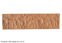 Load image into Gallery viewer, Sumerian Seal tablet Plaque Hieroglyphics wall plaque art 6" www.Neo-Mfg.com